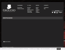 Tablet Screenshot of grouchobar.com